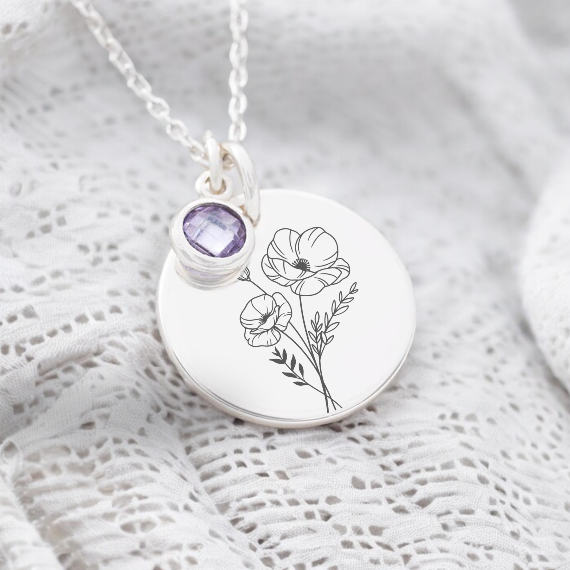 Birth Flower Jewellery