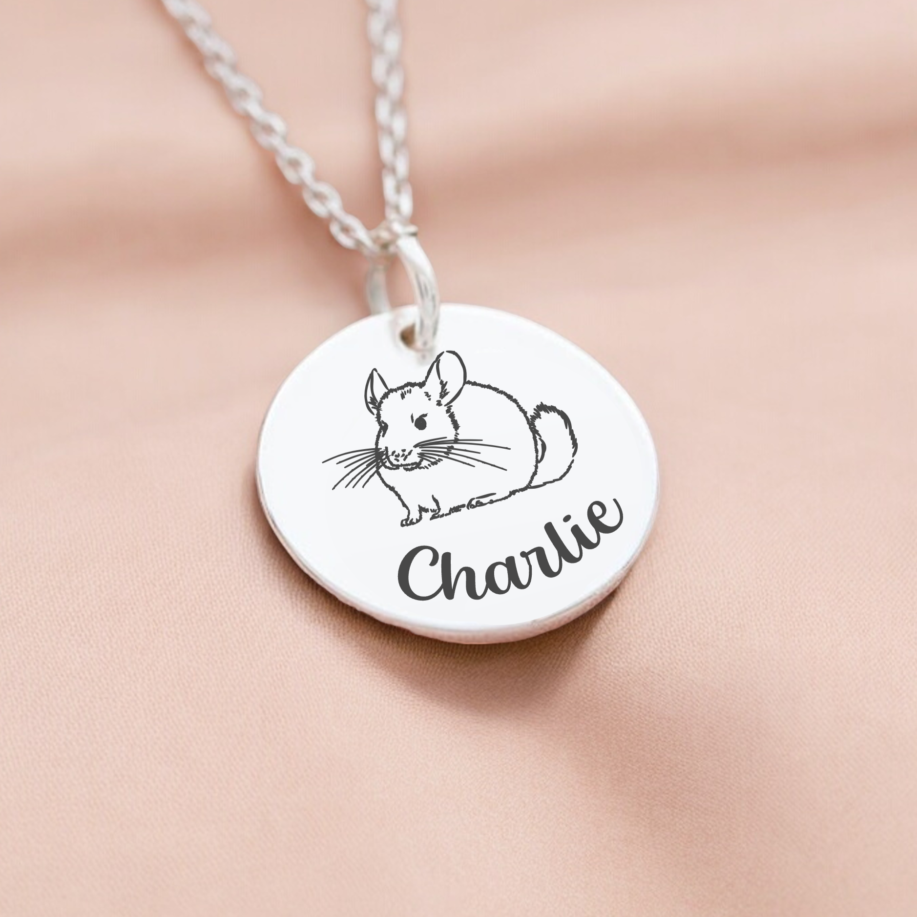 Personalised, Chinchilla Necklace