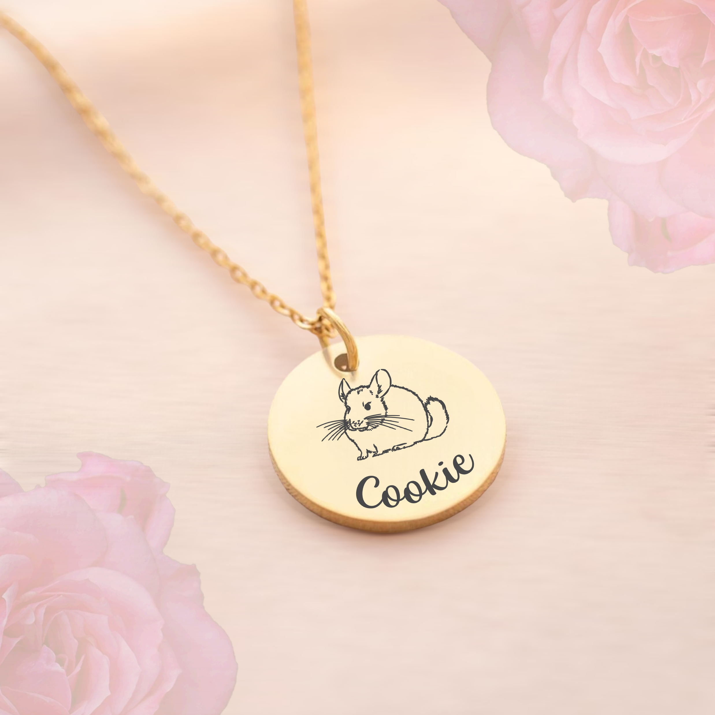 Personalised, Chinchilla Necklace