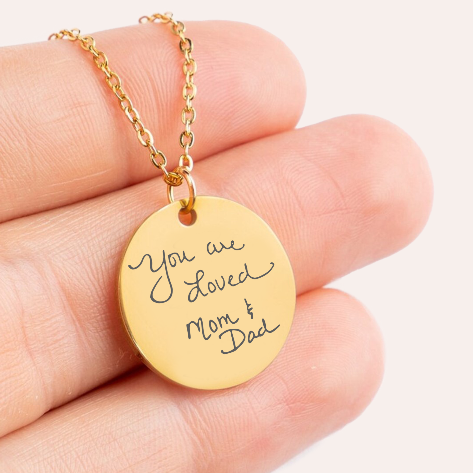 Transient Memories, Actual Handwriting Necklace