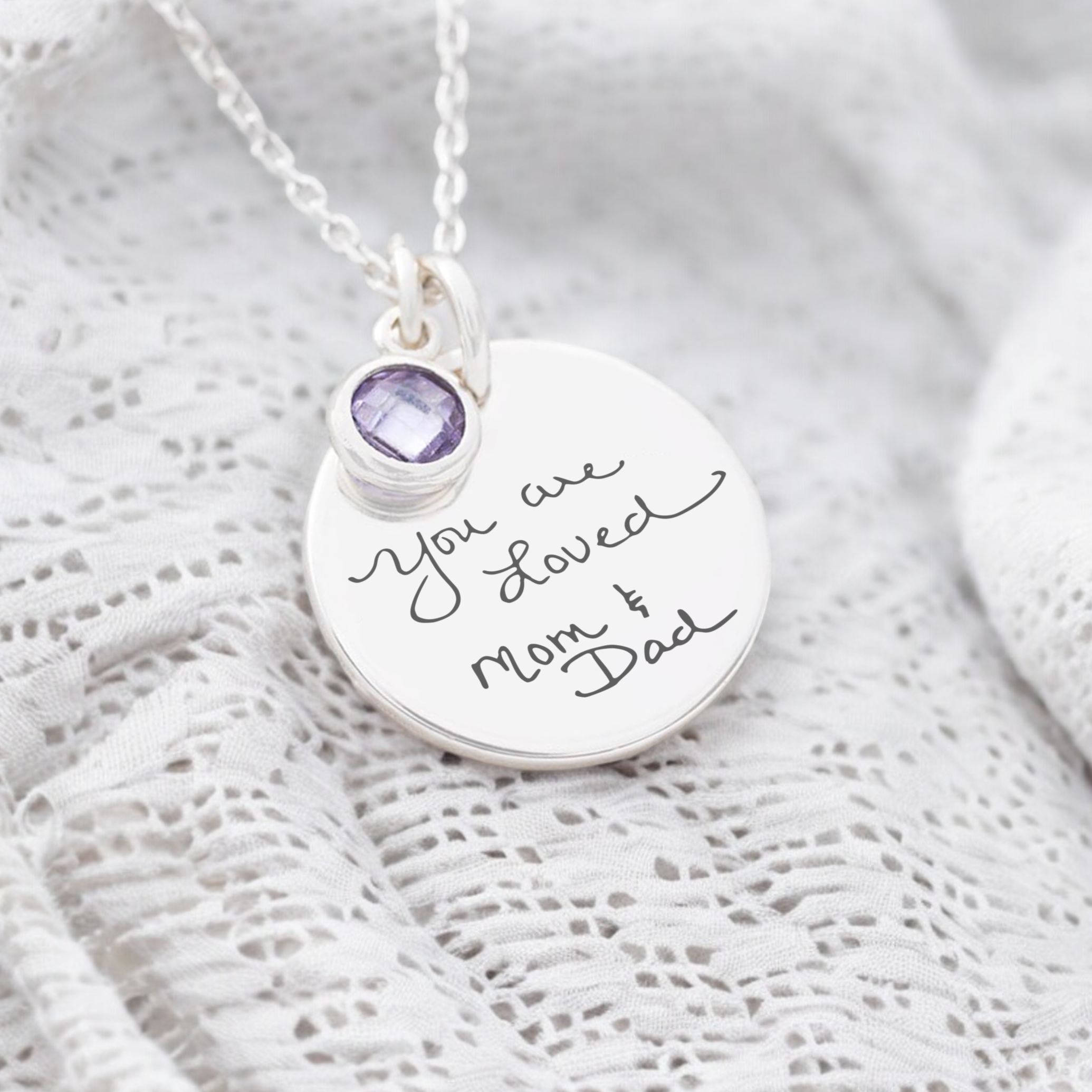 Transient Memories, Actual Handwriting Necklace