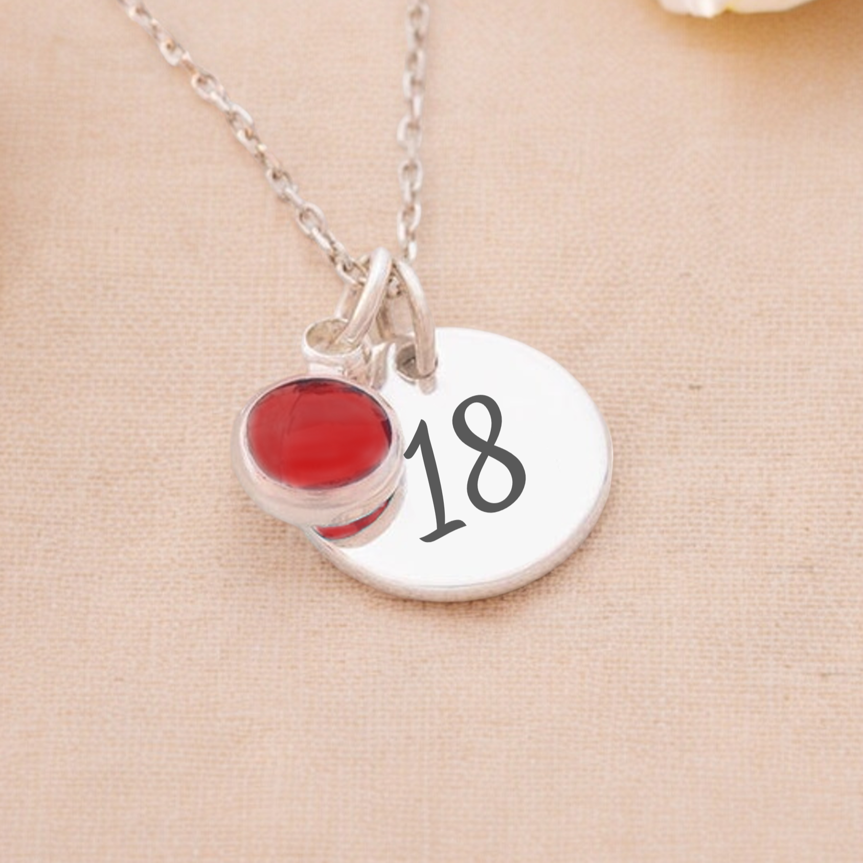 Personalised Milestone, Birthstone Necklace