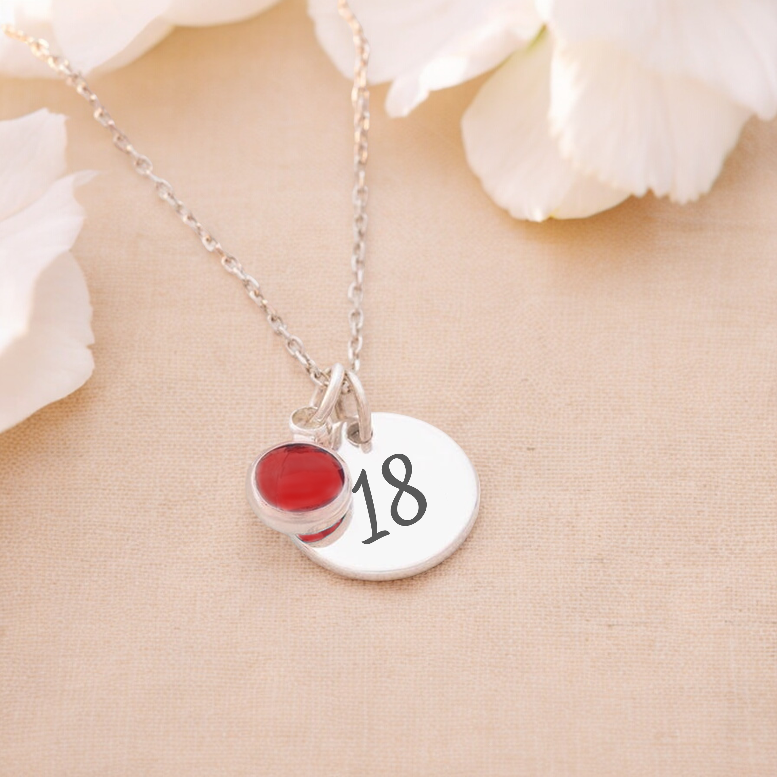 Personalised Milestone, Birthstone Necklace