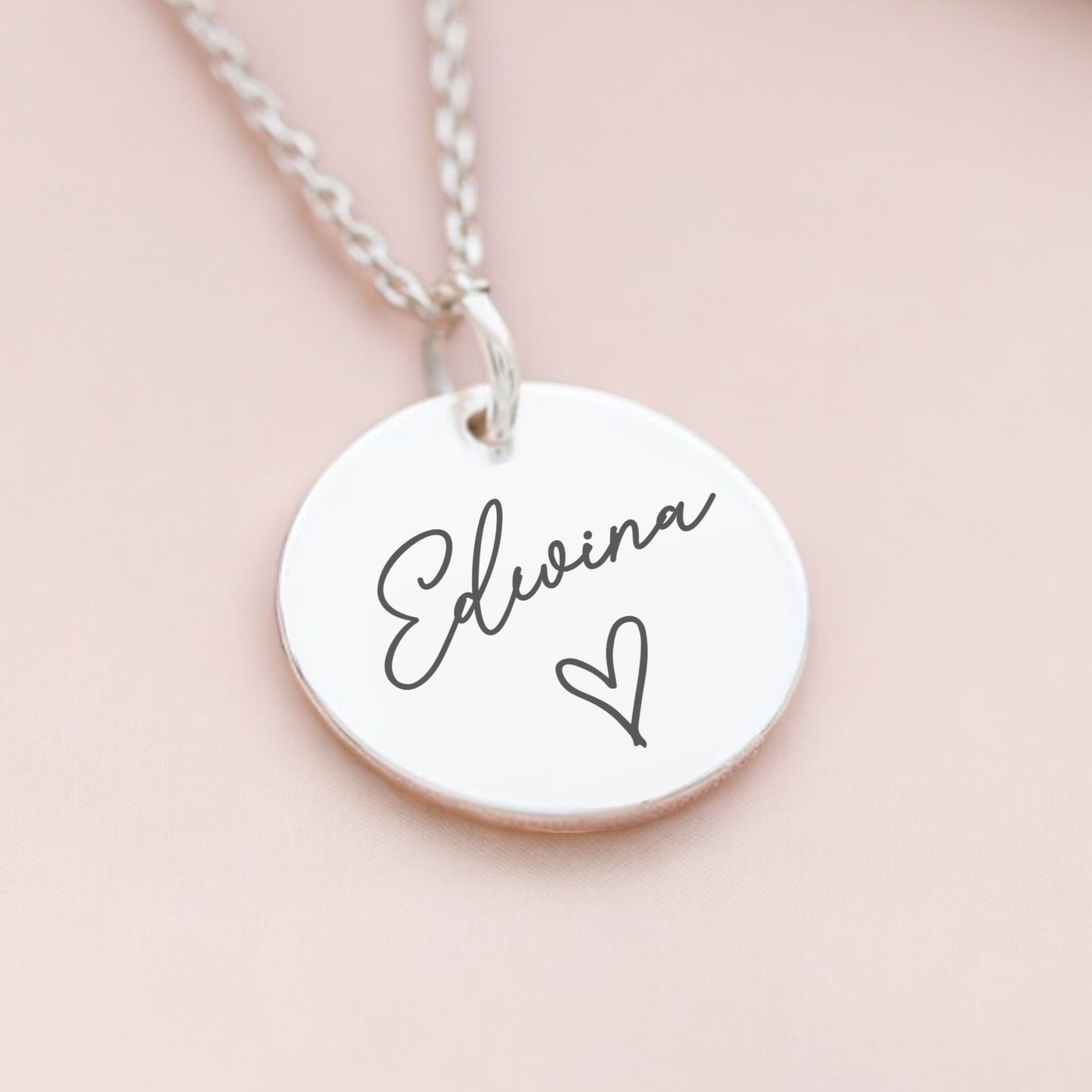 Personalised, Name Necklace with Heart