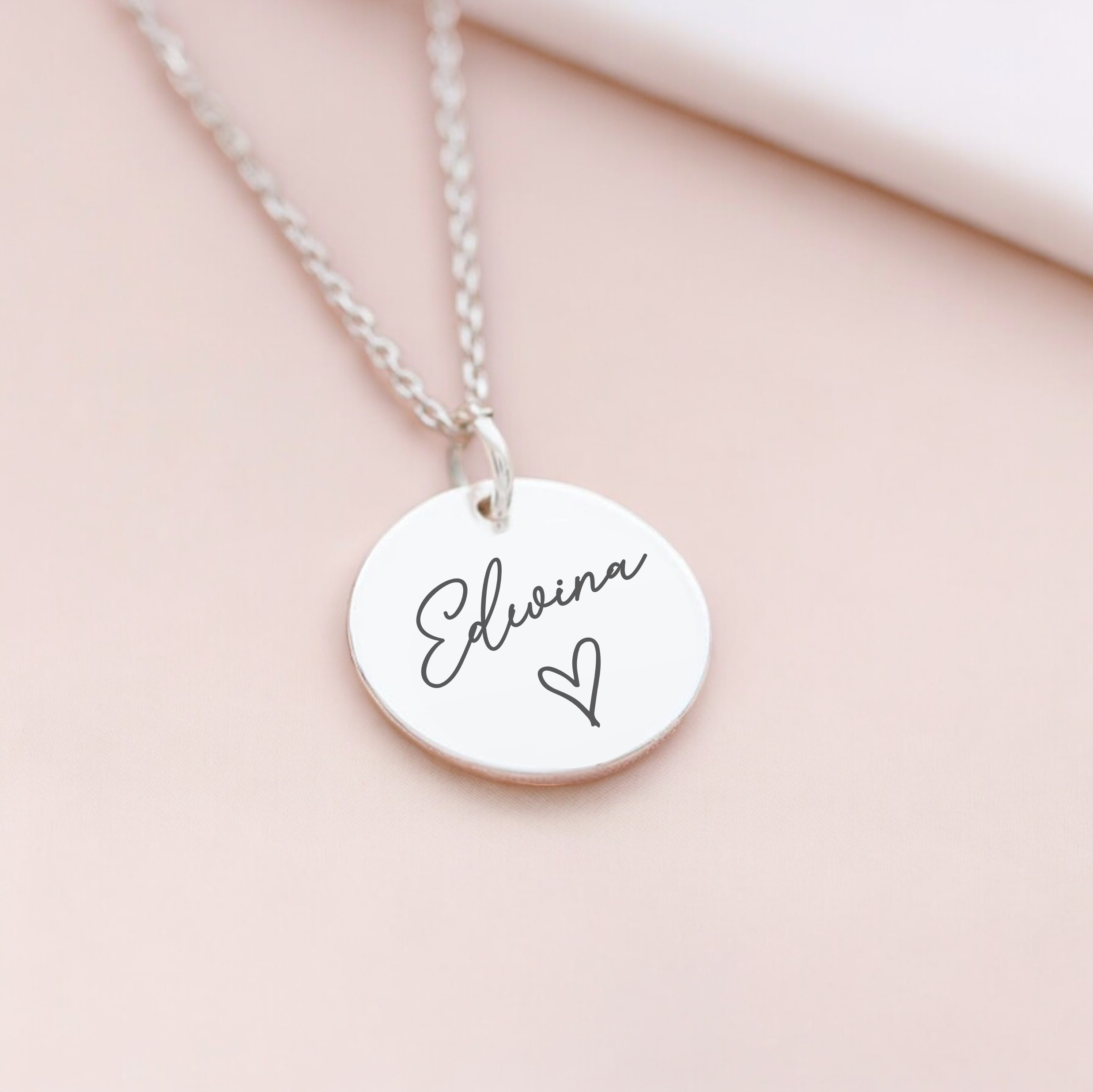 Personalised, Name Necklace with Heart