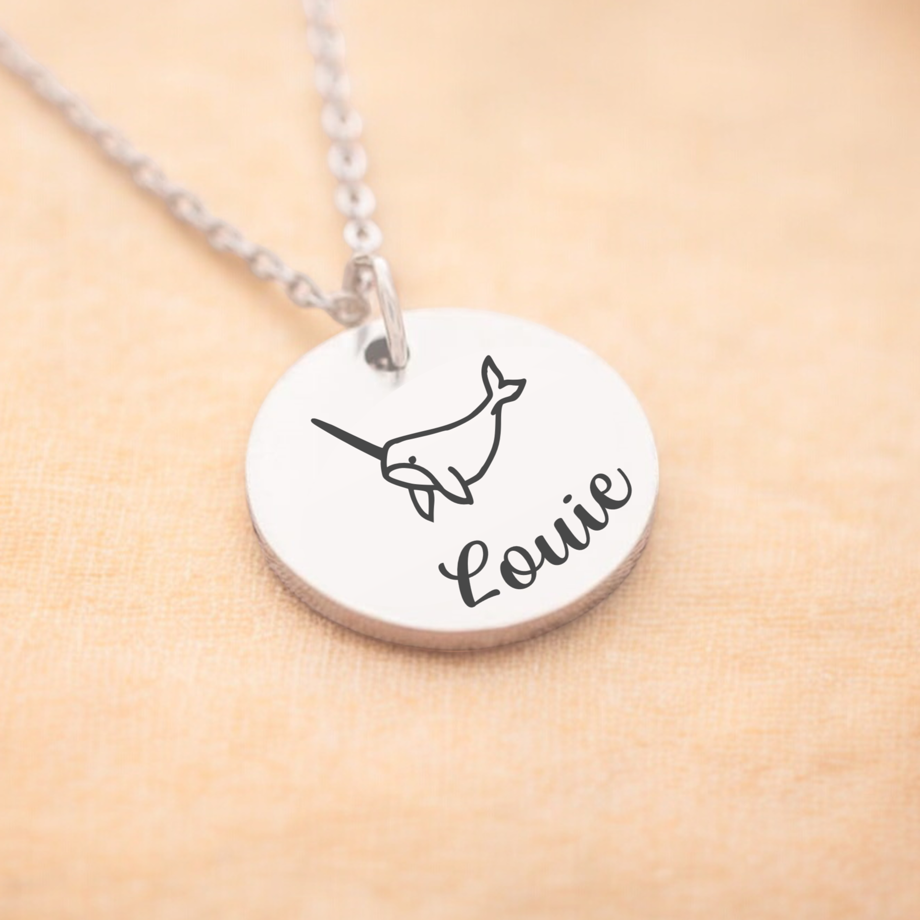 Narwhal Inspired Necklace